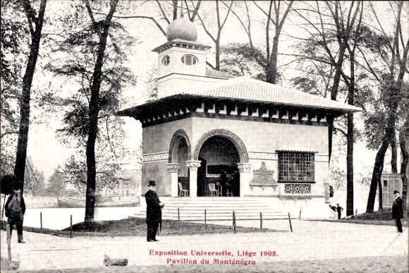 PC Liège Liège Wallonia, World Exhibition 1905, Pavilion of Montenegro