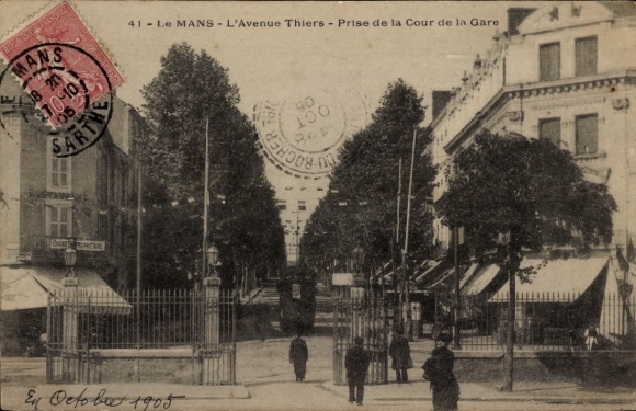 PC Le Mans Sarthe, Avenue Thiers, taken from the Cour de la Gare