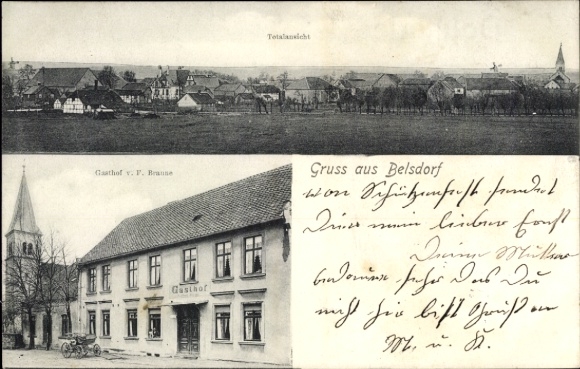 PC Belsdorf Wefensleben in Saxony Anhalt, total view, inn