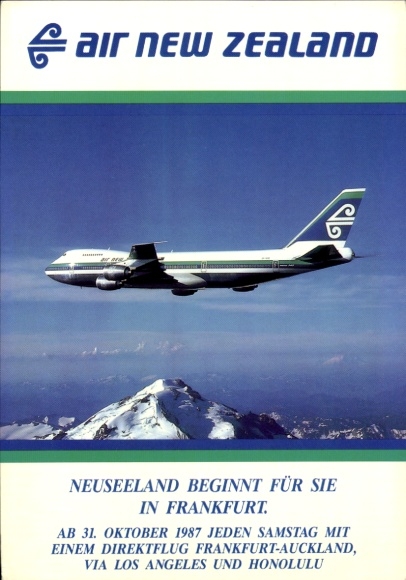 Samolot pasażerski KP B747, Air New Zealand