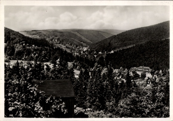 Ak Kipsdorf Altenberg im Erzgebirge, Panorama