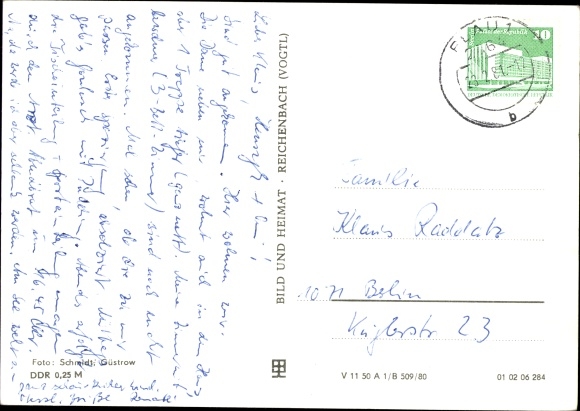 Postcard Plau am See Mecklenburg, FDGB convalescent home Emil Otto