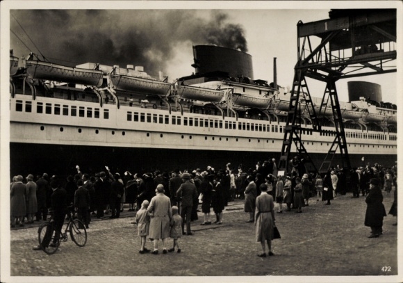 Postcard Steamer Europa, North German Lloyd Bremen