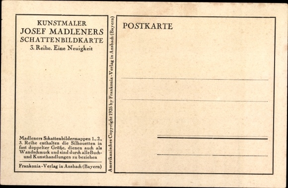 Paper cut PC Madlener, Josef, 3rd row, a piece of news, a man with a pipe reads the newspaper