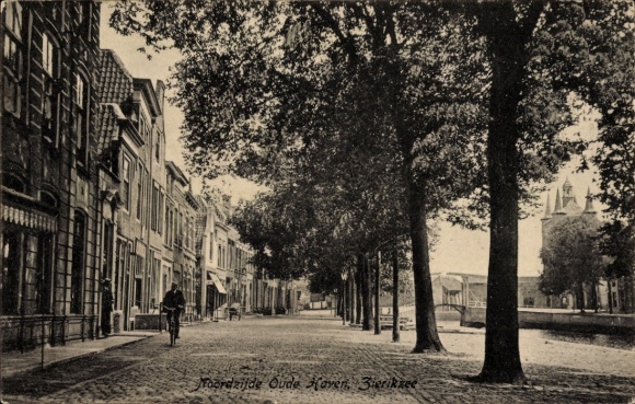 Ak Zierikzee Zeeland, Noordzijde Oude Haven