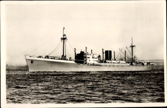 Ak vrachtschip MS Garoet, Koninklijke Rotterdamsche Lloyd, KRL