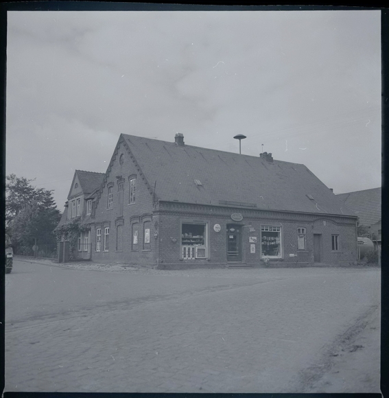 9 celluloid negatives Aschwarden Schwanewede in Lower Saxony, mill, house, forest