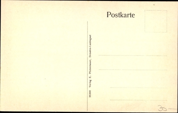 Postcard Dresden Laubegast, Gabelsbergerstrasse
