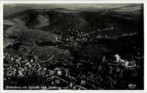 Rotenberg Stuttgart, aerial photograph, Uhlbach