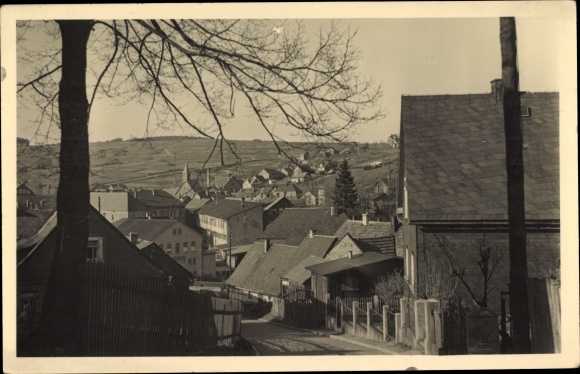 Postcard Schmiedefeld am Rennsteig Suhl Thuringia, view of the town