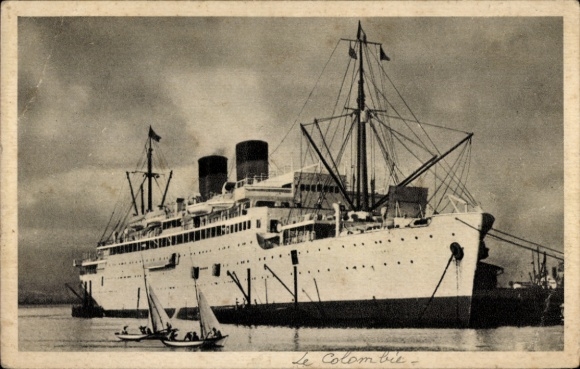 Ak Dampfer Le Colombie, CGT, French Line