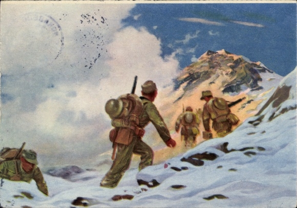 Artist Postcard Schnürpel, Wehrmacht, mountain troops in advance, Norway, NSKOV picture 39