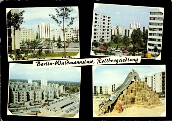 Postcard Berlin Reinickendorf Waidmannslust, Rollbergsiedlung