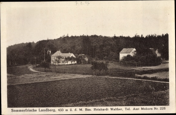 Postcard Herzogswalde Wilsdruff Sachsen, view of Sommerfriche Landberg