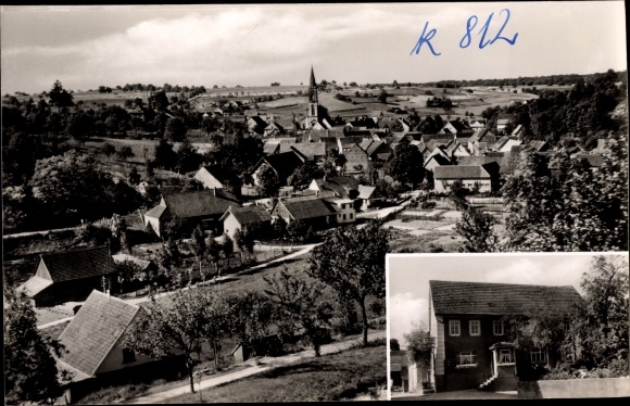Ak Waldmühlbach Billigheim in Baden, Gesamtansicht, Gasthof zum Lamm