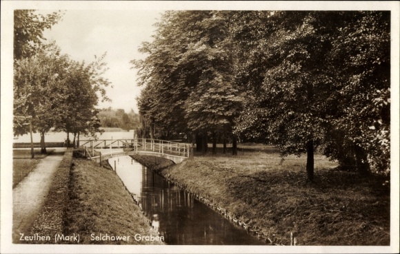 PC Zeuthen in der Mark, Selchower Graben, bridge