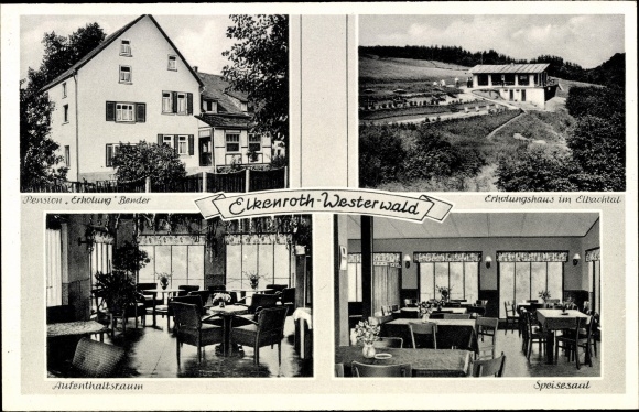 Postcard Elkenroth in the Westerwald, recreation house, pension recovery Bender