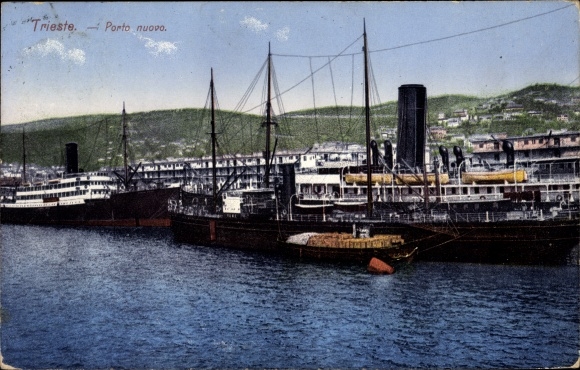 PC Trieste Trieste Friuli Venezia Giulia, Imperial and Royal Merchant Marine in the harbour