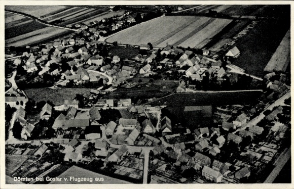 Postcard Dörnten Liebenburg am Harz, aerial photograph