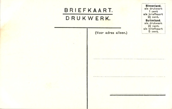 Artist Postcard Koekkoek, MA, Witte Nandoe, Rhea americana