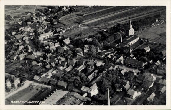 Postcard Böhlen Großbreitenbach in Thuringia, aerial photograph