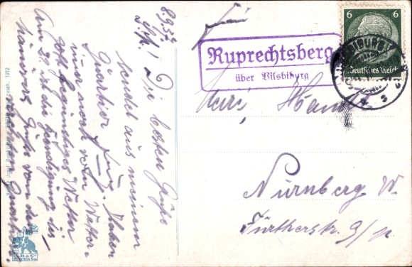 Ak Obervilslern Vilslern Velden an der Vils Lower Bavaria, Inn, Shop, Rectory