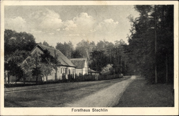 PC Stechlin Oberhavel, street section at the forester&#39;s house