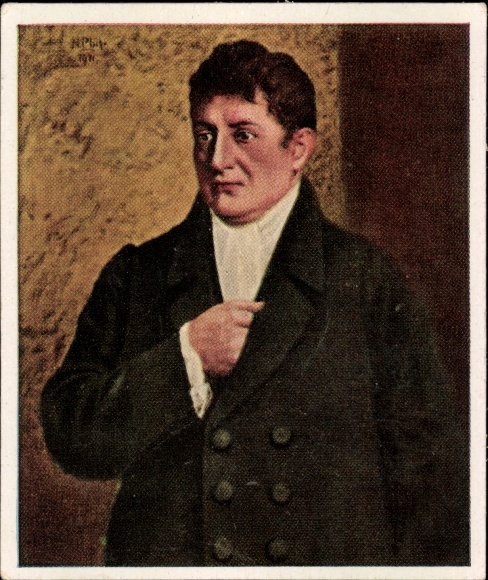 Collection picture The greats of world history Group 5 No. 138, Johann Gottlieb Fichte, H. Plühr