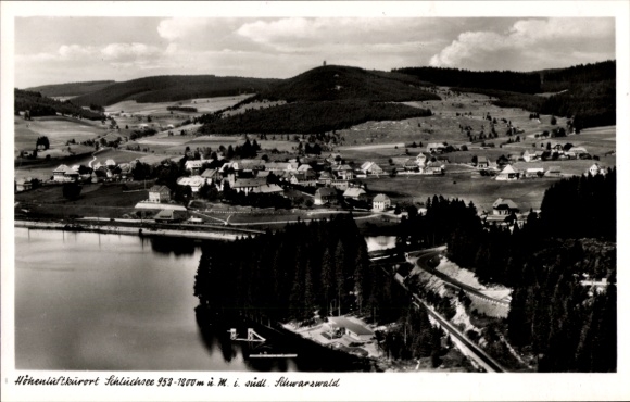 Ak Schluchsee im Schwarzwald, Fliegeraufnahme