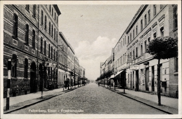 Postcard Falkenberg an der Elster, Friedrichstrasse