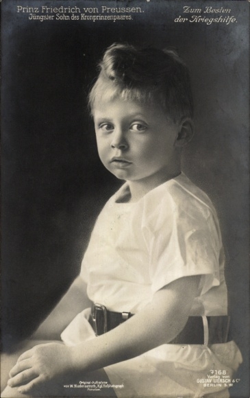 Ak Prinz Friedrich von Preußen, Portrait