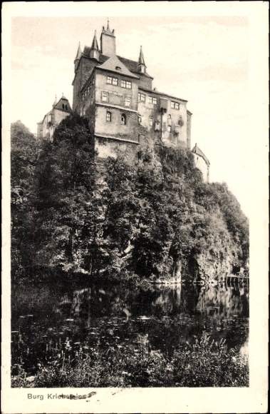 Ak Kriebstein in Saksen, Kasteel Kriebstein