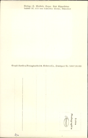 Postcard Bad Rippoldsau Schapbach in the Black Forest, aerial photograph