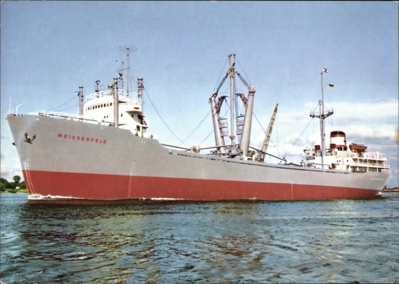 Ak vrachtschip MS Weißenfels, DDG Hansa