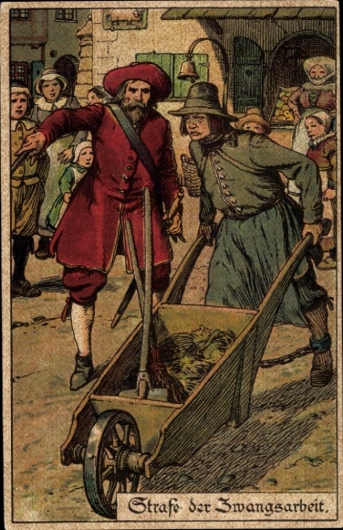 Künstler Ak Jodolfi, Strafe der Zwangsarbeit