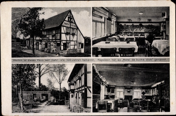 PC Dresden Mobschatz Podemus, restaurant Hotel de&#39; bücke dich, outside and inside view