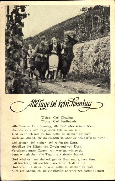 Song Ak Elke dag is geen zondag, wijnbouw