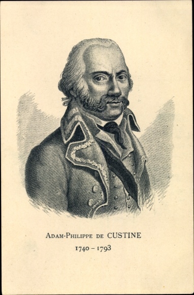 Artist Postcard Adam Philippe de Custine, 1740-1793, portrait