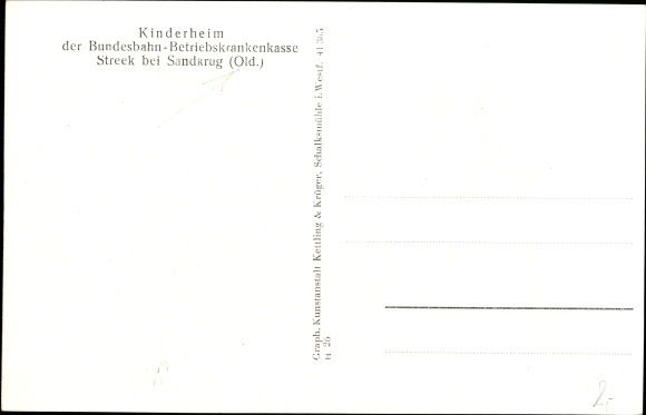 Postcard Streek Sandkrug Hatten in Oldenburg, children&#39;s home, outdoor handicrafts