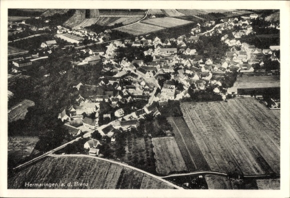 Ak Hermaringen an der Brenz Württemberg, Fliegeraufnahme