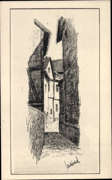 KP artysty Winkel, Karl, Giessen an der Lahn Hessen, Rittergasse 5