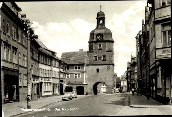 Ak Waltershausen in Thüringen, Nikolaustor