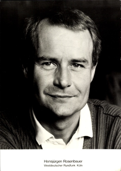 Postcard TV presenter Hansjürgen Rosenbauer, WDR, Westdeutscher Rundfunk Cologne