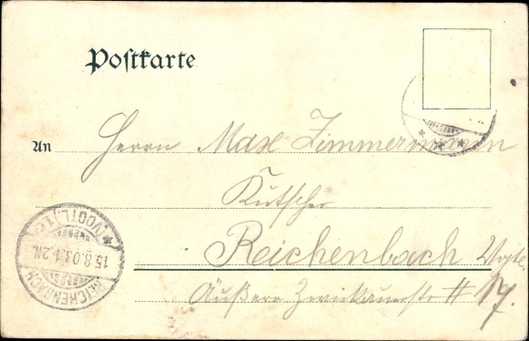 Postcard Ziegenrück on the Saale, view from the Pohlmannsbank