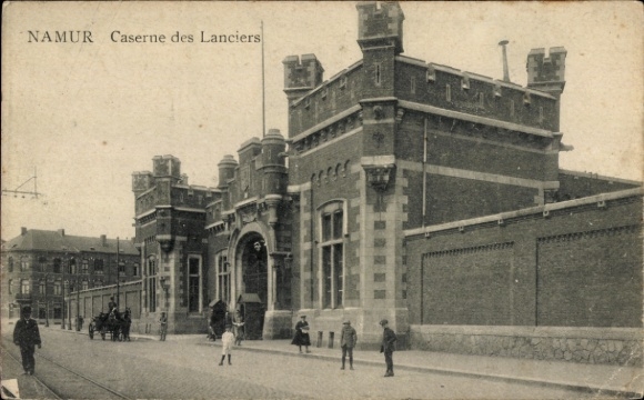 Postcard Namur Wallonia, Lancers Barracks