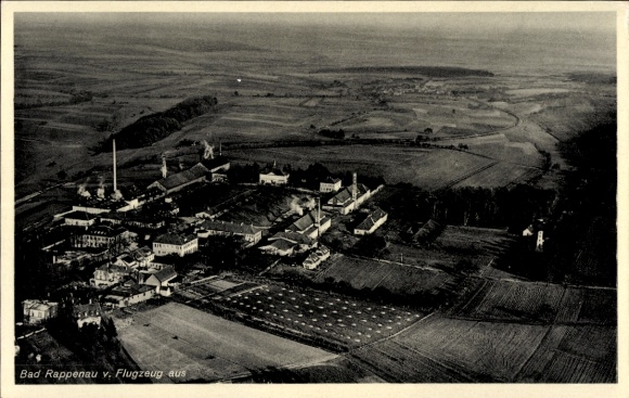 Postcard Bad Rappenau in Baden, aerial photograph