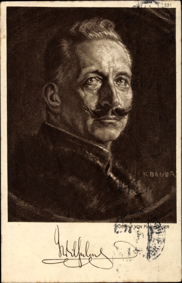 Artist PC Bauer, Karl, Kaiser Wilhelm II., portrait