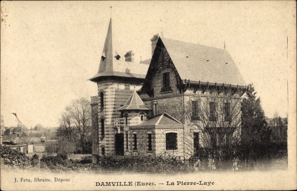 Postcard Damville Eure, La Pierre Laye