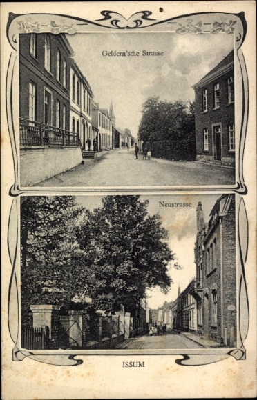 Postcard Issum am Niederrhein, Geldernsche Straße, Neustraße