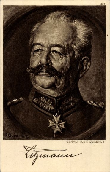 KP artystyczna Quidenus, Fritz, generał Karl Litzmann, portret